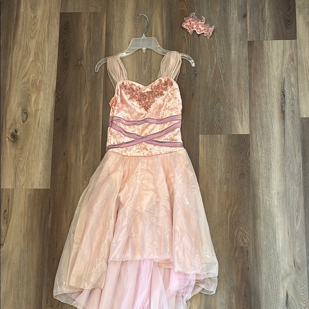 Pink and Purple Sleeveless Dress